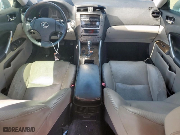 2010 Lexus IS 250 with VIN JTHBF5C23A5122498, listed as a Copart auction lot 53990405 with 190,839 mi miles and Salvage Title. Bid and sale history available at carsss.com. Image 8.