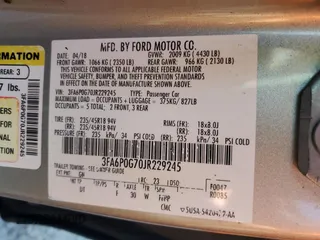 2018 Ford Fusion S with VIN 3FA6P0G70JR229245, listed as a Copart auction lot 86637894 with 110,654 mi miles and Salvage Title. Bid and sale history available at carsss.com. Image 12.