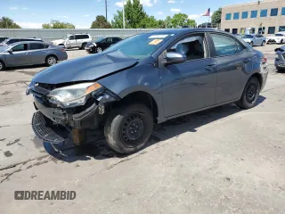 2016 Toyota Corolla L with VIN 2T1BURHE8GC681719, listed as a Copart auction lot 57794775 with 180,522 mi miles and Salvage title. Bid and sale history available at DreamBid. Image 1.