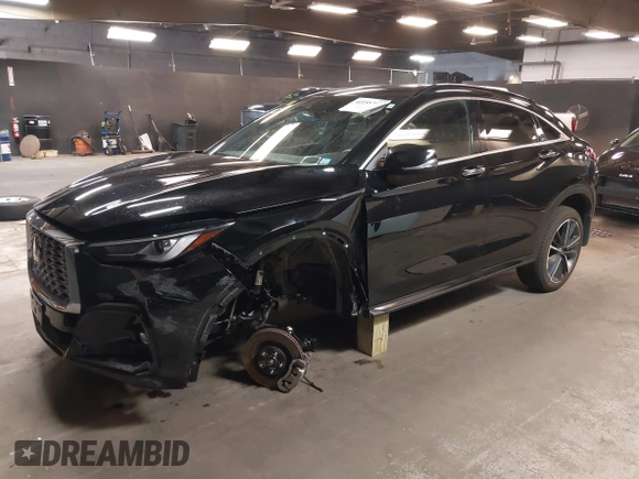 2024 Infiniti QX55 Luxe with VIN 3PCAJ5JRXRF105669, listed as a IAAI auction lot 42155781 with 17,556 mi miles and . Bid and sale history available at DreamBid. Image 18.
