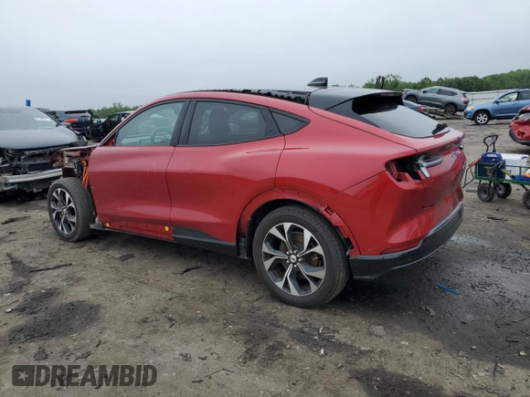 2021 Ford Mustang Mach-E Premium with VIN 3FMTK3SU7MMA57433, listed as a Copart auction lot 61222215 with 22,516 mi miles and Salvage title. Bid and sale history available at DreamBid. Image 2.