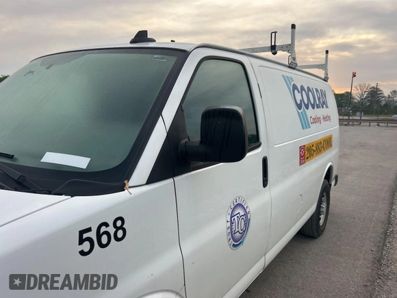 2022 Chevrolet Express Cargo with VIN 1GCWGAFP1N1185077, listed as a IAAI auction lot 42621028 with 85,739 mi miles and . Bid and sale history available at DreamBid. Image 18.