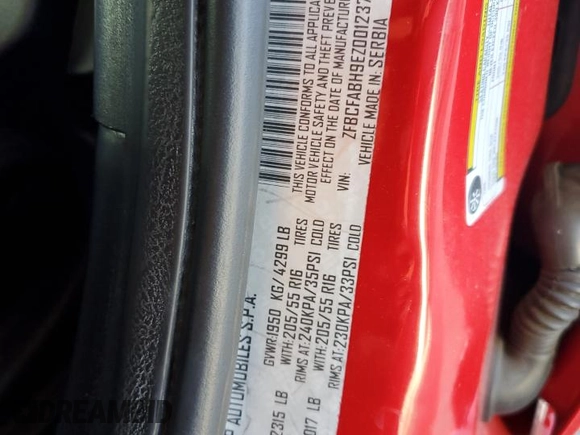 2014 FIAT 500L Easy z VIN ZFBCFABH9EZ001237, wystawiony jako Copart lot #49286045 z przebiegiem 131 824 mil mil oraz Szkoda całkowita • Salvage title. Historia ofert i sprzedaży dostępna na DreamBid. Obrazek 12.