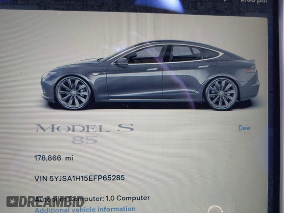 2014 Tesla Model S 60 с VIN 5YJSA1H15EFP65285, выставлен на аукционе IAAI как лот 42297394 с пробегом 178 866 миль миль и . История ставок и продаж доступна на DreamBid. Изображение 7.