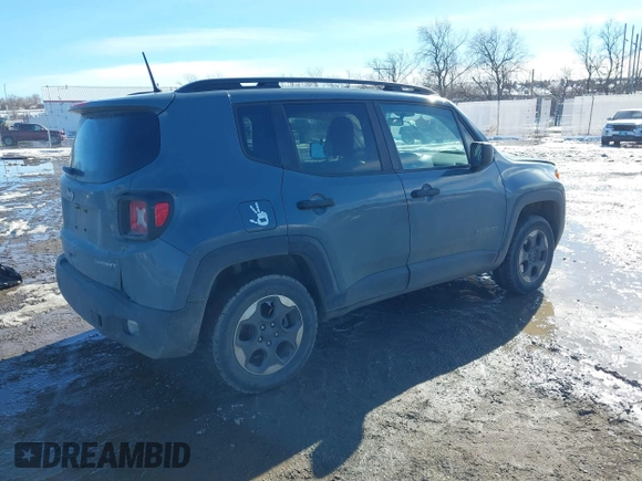 2018 Jeep Renegade Sport with VIN ZACCJBAHXJPG69723, listed as a IAAI auction lot 41576824 with 49,758 mi miles and . Bid and sale history available at DreamBid. Image 4.