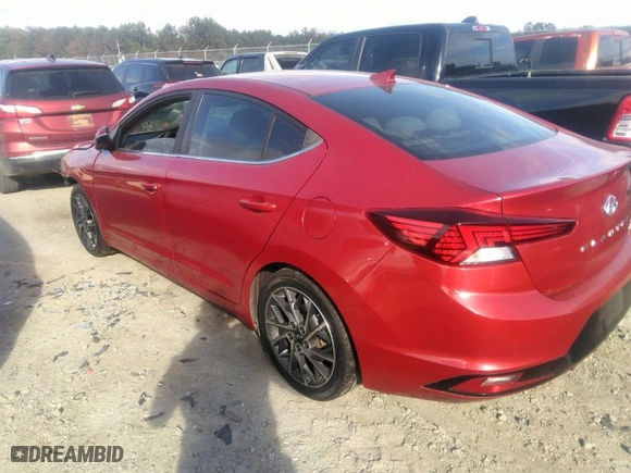 2019 Hyundai Elantra SEL with VIN 5NPD84LF4KH486061, listed as a IAAI auction lot 40950500 with 80,290 mi miles. Bid and sale history available at carsss.com. Image 3.