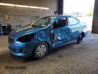 2019 Mitsubishi Mirage ES z VIN ML32F3FJ2KHF00809, wystawiony jako Copart lot #57818835 z przebiegiem 57 629 mil mil oraz Szkody całkowita. Historia ofert i sprzedaży dostępna na DreamBid. Obrazek 1.