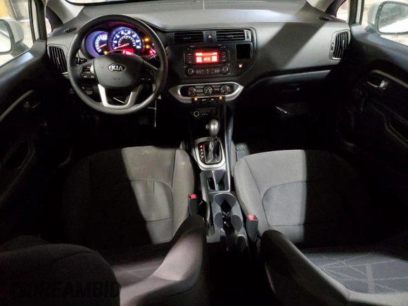 2014 Kia Rio LX with VIN KNADM4A32E6382362, listed as a Copart auction lot 46635005 with 126,907 mi miles and Salvage Title. Bid and sale history available at DreamBid. Image 8.