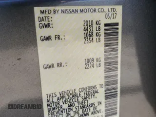 2017 Nissan LEAF SV with VIN 1N4BZ0CPXHC308851, listed as a Copart auction lot 57626535 with 51,912 mi miles and Salvage title. Bid and sale history available at DreamBid. Image 13.