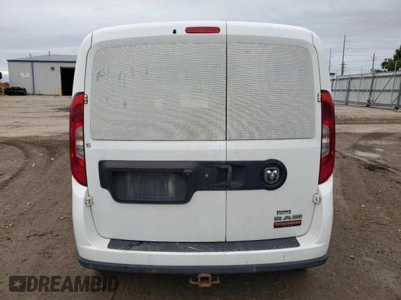 2016 Ram ProMaster City Cargo Tradesman SLT with VIN ZFBERFBT0G6B14602, listed as a Copart auction lot 57635205 with 208,359 mi miles and Clean title. Bid and sale history available at DreamBid. Image 6.