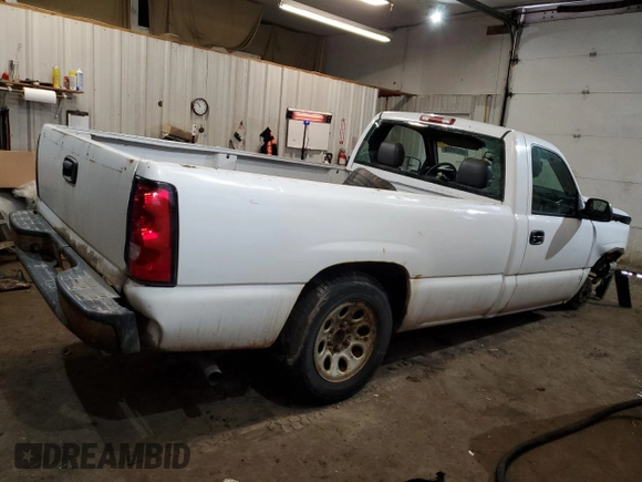 2006 Chevrolet Silverado 1500 Work Truck with VIN 3GCEC14X66G263883, listed as a Copart auction lot 48528555 with 177,517 mi miles and Salvage Title. Bid and sale history available at DreamBid. Image 3.