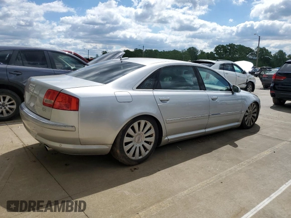2006 Audi A8 4.2L z VIN WAUML44E26N004694, wystawiony jako Copart lot #57714175 z przebiegiem Nie podano mil oraz Tytuł czysty. Historia ofert i sprzedaży dostępna na DreamBid. Obrazek 3.