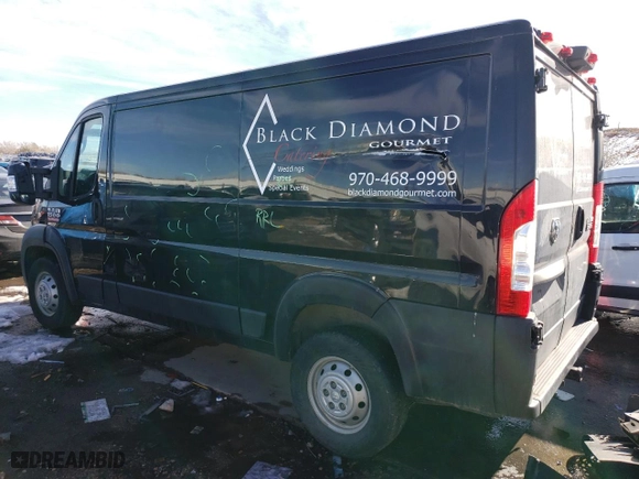 2019 Ram ProMaster Cargo Van with VIN 3C6TRVAG6KE511399, listed as a Copart auction lot 45894625 with 47,979 mi miles and Salvage Title. Bid and sale history available at carsss.com. Image 2.