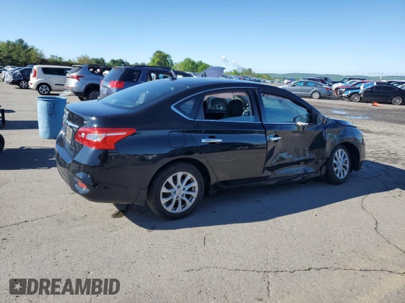 2018 Nissan Sentra S with VIN 3N1AB7AP4JY348669, listed as a Copart auction lot 55848195 with 50,700 mi miles and Salvage Title. Bid and sale history available at DreamBid. Image 3.