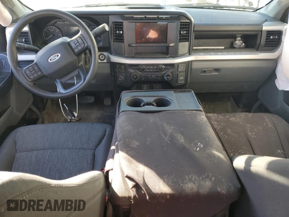 2023 Ford F-250 XL with VIN 1FT8W2BA7PEE01027, listed as a Copart auction lot 74254724 with 17,466 mi miles and Salvage title. Bid and sale history available at DreamBid. Image 8.