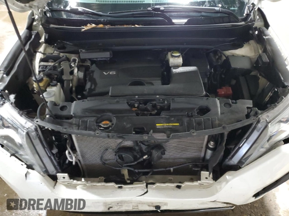 2017 Nissan Pathfinder SL with VIN 5N1DR2MMXHC621655, listed as a Copart auction lot 57874865 with 121,926 mi miles and Salvage title. Bid and sale history available at DreamBid. Image 12.