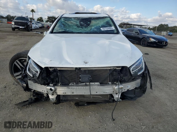 2021 Mercedes-Benz GLC with VIN W1N0J8EB7MF891678, listed as a Copart auction lot 42724485 with 36,247 mi miles and Salvage Title. Bid and sale history available at carsss.com. Image 5.