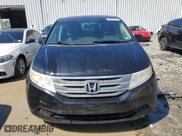 2011 Honda Odyssey EX-L with VIN 5FNRL5H69BB080861, listed as a Copart auction lot 53690005 with 206,646 mi miles and Salvage Title. Bid and sale history available at DreamBid. Image 5.