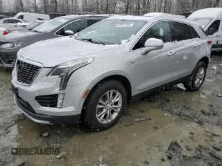 2020 Cadillac XT5 Premium Luxury AWD with VIN 1GYKNDRS5LZ182097, listed as a Copart auction lot 44947055 with 46,910 mi miles and Salvage Title. Bid and sale history available at DreamBid. Image 1.