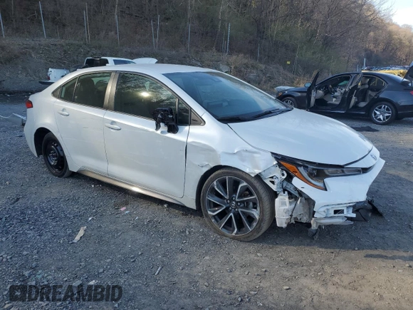 2022 Toyota Corolla SE with VIN JTDS4MCE9N3504631, listed as a Copart auction lot 53531335 with 47,584 mi miles and Salvage Title. Bid and sale history available at DreamBid. Image 4.