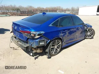 2022 Honda Civic Sedan Touring with VIN 2HGFE1F91NH307155, listed as a IAAI auction lot 41759648 with 1 mi miles. Bid and sale history available at carsss.com. Image 4.