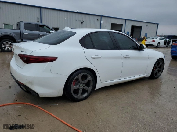 2018 Alfa Romeo Giulia with VIN ZARFAEBN3J7591484, listed as a Copart auction lot 86514884 with 94,276 mi miles and Salvage Title. Bid and sale history available at carsss.com. Image 3.