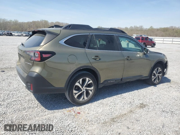 2022 Subaru Outback Limited with VIN 4S4BTANC7N3200139, listed as a Copart auction lot 50597605 with 34,025 mi miles and Salvage Title. Bid and sale history available at DreamBid. Image 3.