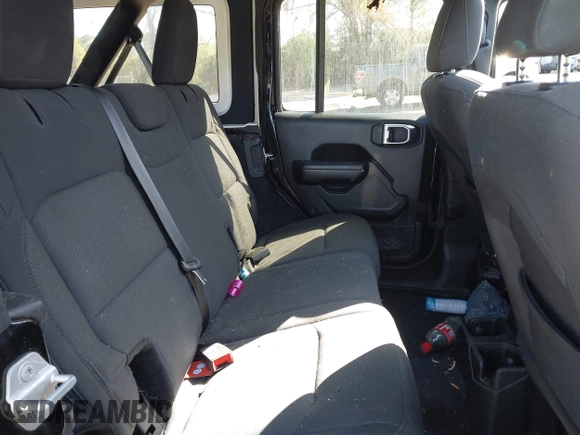 2019 Jeep Wrangler Unlimited Sport S with VIN 1C4HJXDG7KW671598, listed as a IAAI auction lot 42059734 with 63,899 mi miles and . Bid and sale history available at DreamBid. Image 8.