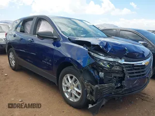 2023 Chevrolet Equinox LS with VIN 3GNAXHEG6PL135394, listed as a IAAI auction lot 42401481 with 54,551 mi miles and . Bid and sale history available at DreamBid. Image 1.