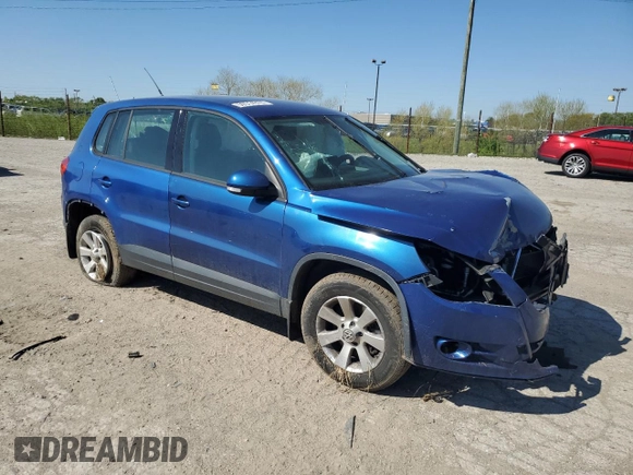 2010 Volkswagen Tiguan SEL with VIN WVGAV7AX3AW002314, listed as a Copart auction lot 50514374 with Not provided miles and Salvage title. Bid and sale history available at DreamBid. Image 4.