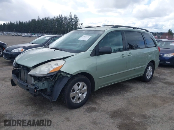 2007 Toyota Sienna CE with VIN 5TDZK23C37S024805, listed as a IAAI auction lot 41830473 with 176,629 mi miles. Bid and sale history available at carsss.com. Image 2.