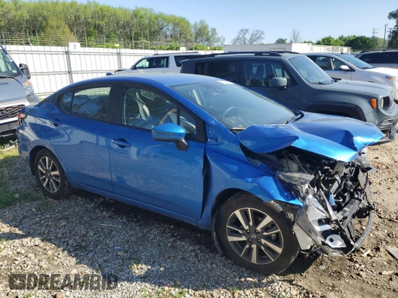 2021 Nissan Versa SV with VIN 3N1CN8EV2ML921763, listed as a Copart auction lot 51746795 with 32,891 mi miles and Salvage Title. Bid and sale history available at DreamBid. Image 4.