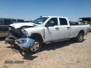 2024 Ram 2500 Tradesman with VIN 3C6UR5HJ4RG143096, listed as a Copart auction lot 55479915 with 48,458 mi miles and Salvage title. Bid and sale history available at DreamBid. Image 1.