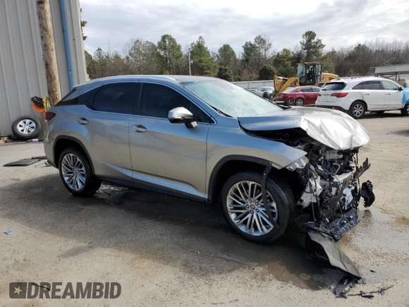 2021 Lexus RX 350 with VIN 2T2JZMDA1MC294889, listed as a Copart auction lot 47079245 with 50,207 mi miles and Salvage title. Bid and sale history available at DreamBid. Image 4.
