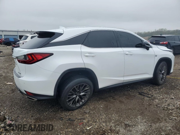 2020 Lexus RX 350 F Sport Performance with VIN 2T2YZMDA5LC223966, listed as a Copart auction lot 54944185 with 62,392 mi miles and Salvage title. Bid and sale history available at DreamBid. Image 3.