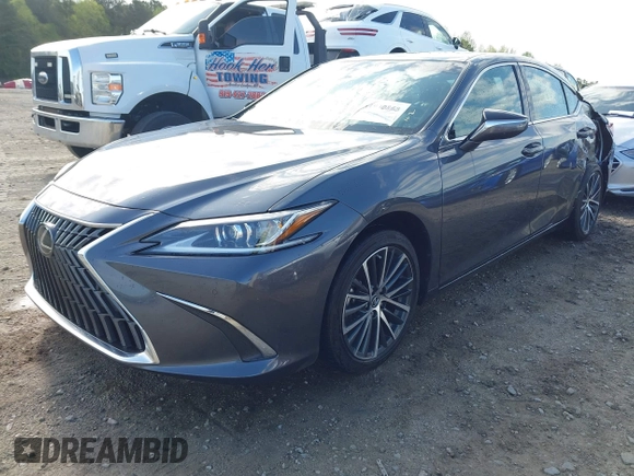 2024 Lexus ES with VIN 58ADZ1B11RU162829, listed as a IAAI auction lot 41930163 with 27,631 mi miles. Bid and sale history available at carsss.com. Image 2.
