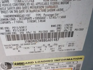 2008 Ford Taurus X SEL с VIN 1FMDK02W88GA01487, выставлен на аукционе IAAI как лот 42391972 с пробегом 202 923 миль миль и . История ставок и продаж доступна на DreamBid. Изображение 9.