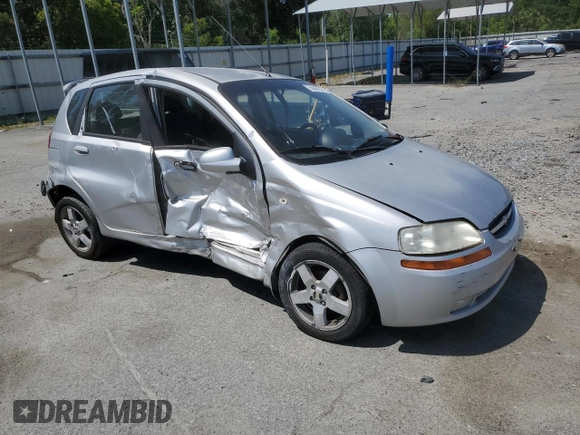 2006 Chevrolet Aveo LT with VIN KL1TG66636B522245, listed as a Copart auction lot 55668655 with Not provided miles and Salvage title. Bid and sale history available at DreamBid. Image 4.