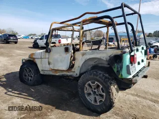 1997 Jeep Wrangler Sahara with VIN 1J4FY49S2VP526847, listed as a Copart auction lot 41883055 with 0 mi miles and Salvage Title. Bid and sale history available at carsss.com. Image 2.
