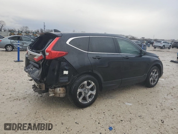 2017 Honda CR-V EX-L with VIN 7FARW1H87HE017174, listed as a Copart auction lot 42446025 with 104,412 mi miles and Salvage Title. Bid and sale history available at carsss.com. Image 3.