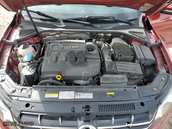 2015 Volkswagen Passat 2.0L TDI SE w/Sunroof with VIN 1VWBV7A3XFC067754, listed as a Copart auction lot 45375175 with 84,790 mi miles and Salvage Title. Bid and sale history available at carsss.com. Image 12.
