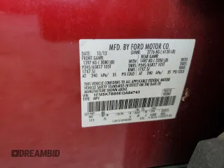 2014 Ford Explorer with VIN 1FM5K7B85EGA84743, listed as a Copart auction lot 51303195 with 134,782 mi miles and Salvage Title. Bid and sale history available at DreamBid. Image 13.