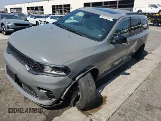 2024 Dodge Durango GT Plus с VIN 1C4RDJDG7RC143757, выставлен на аукционе Copart как лот 62595505 с пробегом Не указан миль и Списание • Salvage title. История ставок и продаж доступна на DreamBid. Изображение 1.