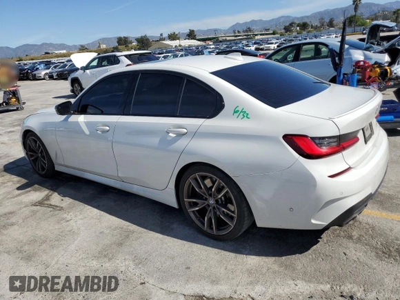 2020 BMW 3 Series M340i with VIN 3MW5U7J05L8B28503, listed as a Copart auction lot 48299654 with 67,705 mi miles and Salvage Title. Bid and sale history available at carsss.com. Image 2.