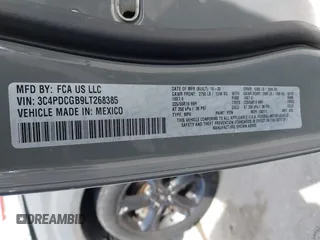 2020 Dodge Journey Crossroad with VIN 3C4PDCGB9LT268385, listed as a IAAI auction lot 41856454 with 93,111 mi miles and . Bid and sale history available at carsss.com. Image 9.