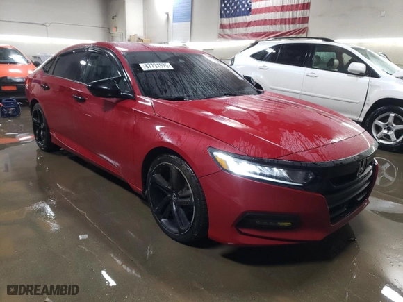 2019 Honda Accord Sedan Sport 1.5T with VIN 1HGCV1F30KA003467, listed as a Copart auction lot 87731875 with 80,519 mi miles and Salvage Title. Bid and sale history available at carsss.com. Image 4.