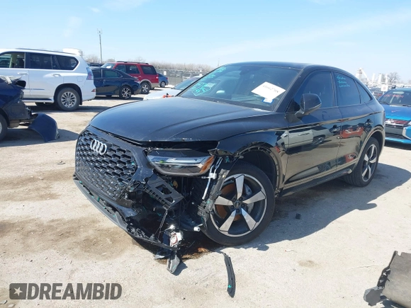 2023 Audi Q5 Sportback S line Premium Plus with VIN WA15AAFY8P2189642, listed as a IAAI auction lot 41662708 with 18,926 mi miles and . Bid and sale history available at DreamBid. Image 18.