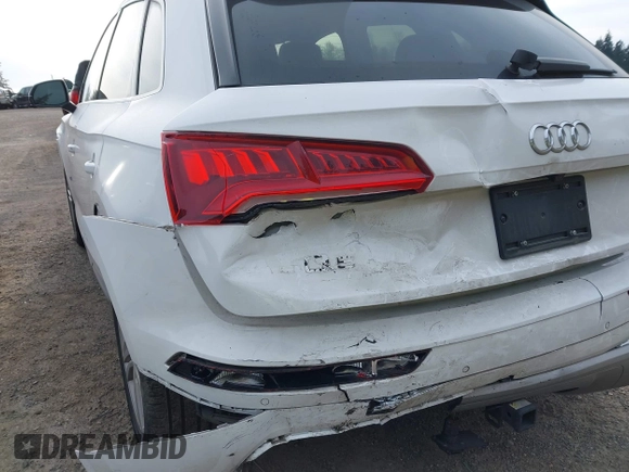2018 Audi Q5 Premium Plus with VIN WA1BNAFY0J2229162, listed as a IAAI auction lot 41999424 with 36,340 mi miles. Bid and sale history available at carsss.com. Image 19.