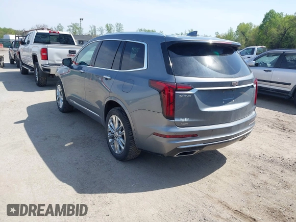 2022 Cadillac XT6 Premium Luxury with VIN 1GYKPFRS6NZ110074, listed as a IAAI auction lot 42060276 with 43,760 mi miles. Bid and sale history available at carsss.com. Image 3.