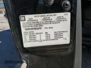 2005 Chevrolet Silverado 1500 with VIN 1GCEK19V75E332757, listed as a Copart auction lot 46627485 with 0 mi miles and Salvage Title. Bid and sale history available at carsss.com. Image 14.